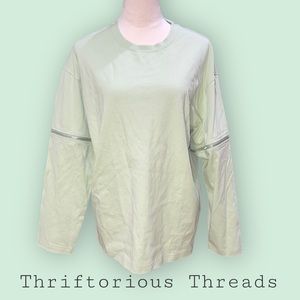 Urban Revivo Oversized Zip Off Sleeve Tee NWT